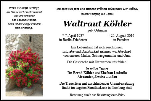 Waltraut Köhler