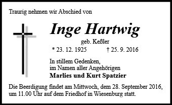 Ingeborg Hartwig