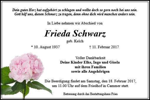 Frieda Schwarz