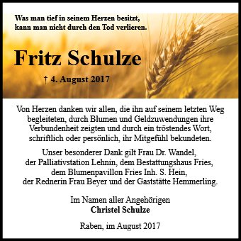 Fritz Schulze