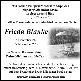 Frieda Blanke
