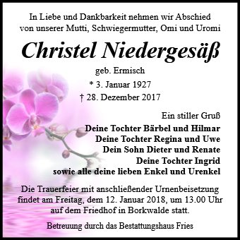 Christel Niedergesäß