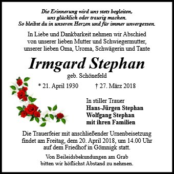 Irmgard Stephan