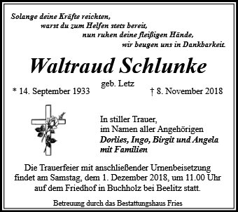 Waltraud Schlunke