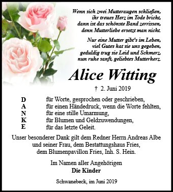 Alice Witting