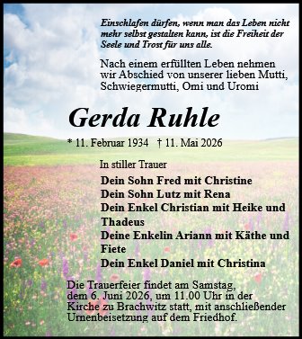 Gerda Ruhle