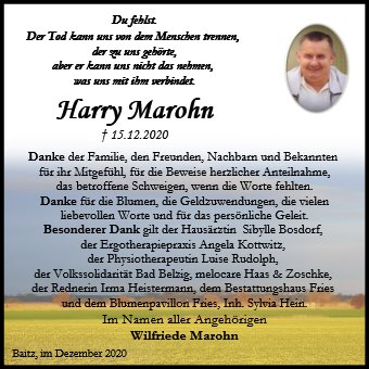 Harry Marohn
