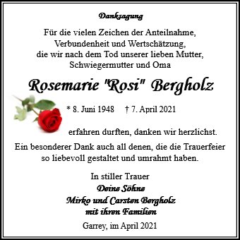 Rosemarie Bergholz