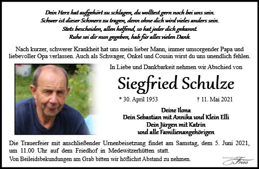 Siegfried Schulze