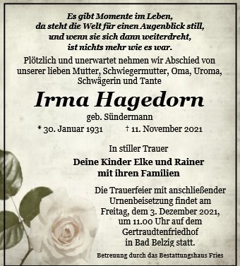 Irma Hagedorn