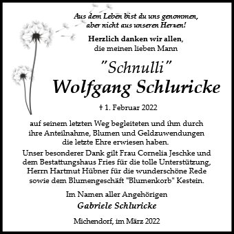 Wolfgang Schluricke