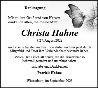 Christa Hahne