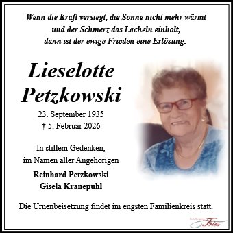 Lieselotte Petzkowski