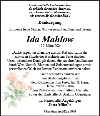 Ida Mahlow