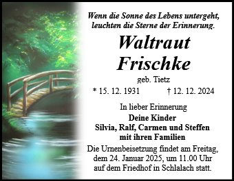 Waltraut Frischke