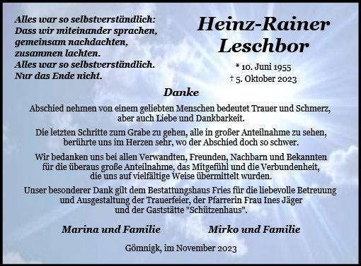 Heinz-Rainer Leschbor