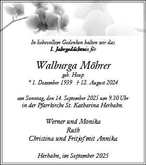 Walburga Möhrer