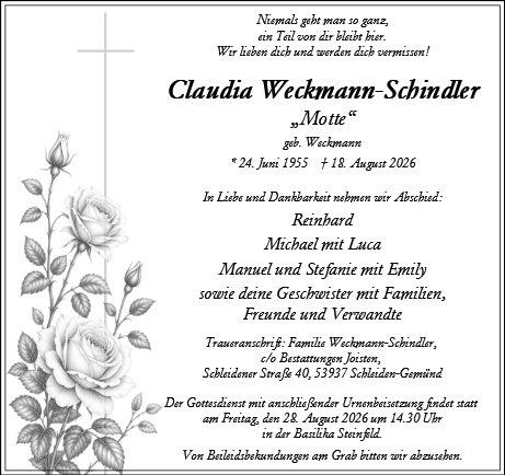Claudia Weckmann-Schindler