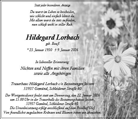 Hildegard Lorbach