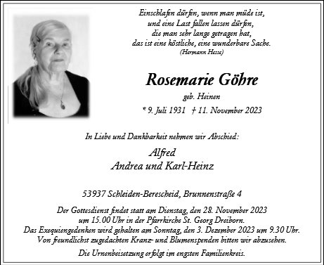 Rosemarie Göhre