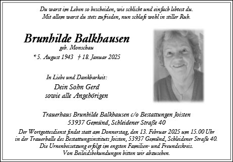 Brunhilde Balkhausen