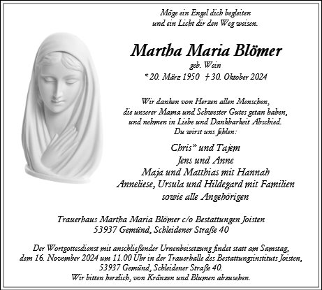 Martha Maria Blömer