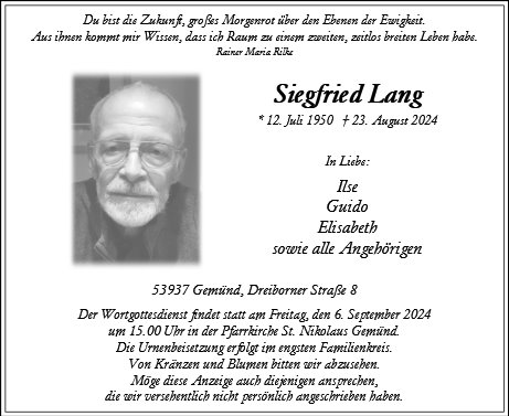 Siegfried Lang