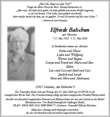 Elfriede Balschun