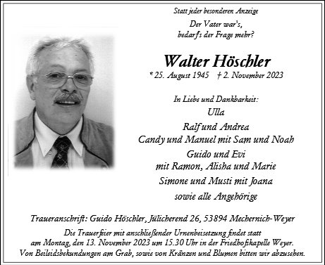 Walter Höschler