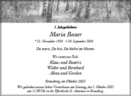 Maria Bauer