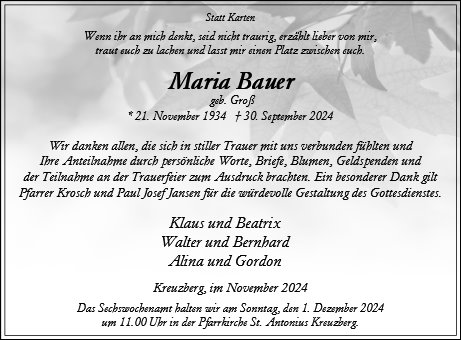 Maria Bauer