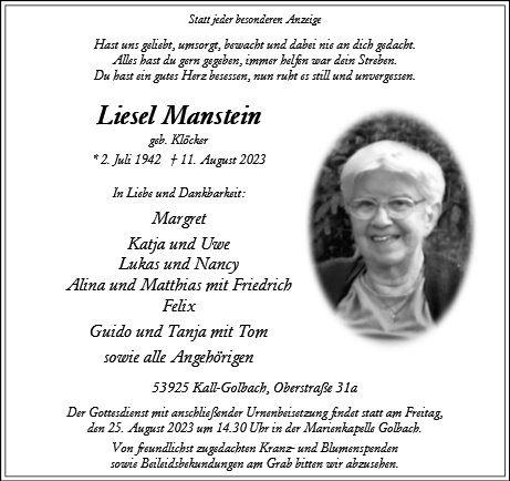 Liesel Manstein