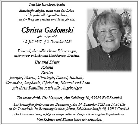 Christa Gadomski
