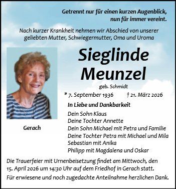 Sieglinde Meunzel