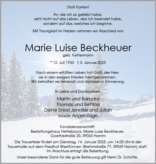 Marie Luise Beckheuer