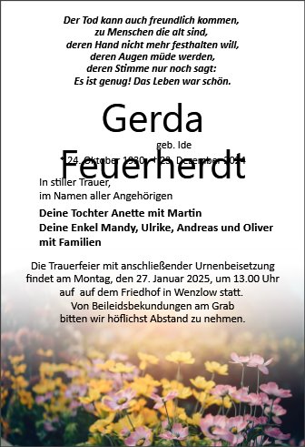 Gerda Feuerherdt