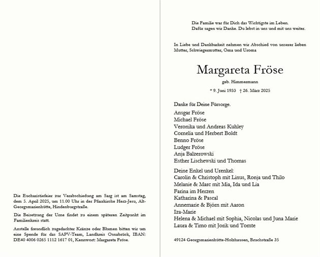 Margareta Fröse