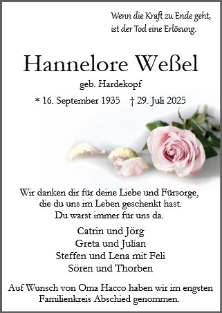 Hannelore Weßel