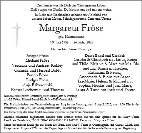 Margareta Fröse