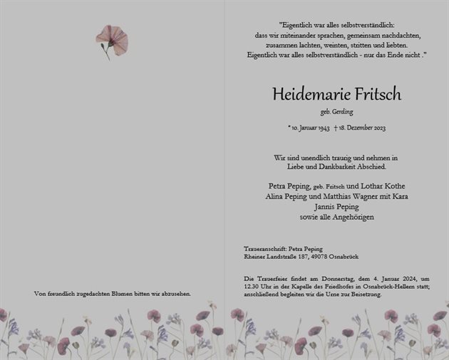 Heidemarie Fritsch
