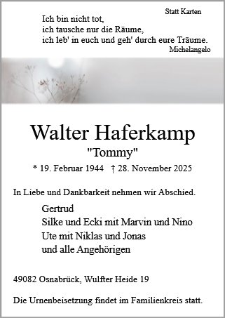 Walter Haferkamp