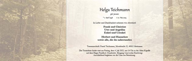 Helga Teichmann