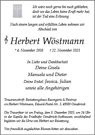 Herbert Wöstmann