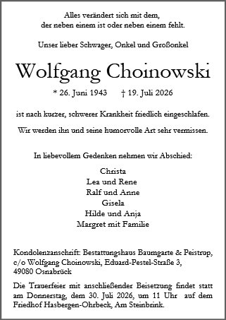 Wolfgang Choinowski