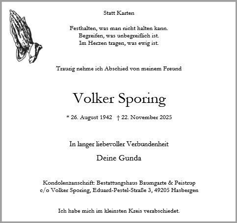 Volker Sporing