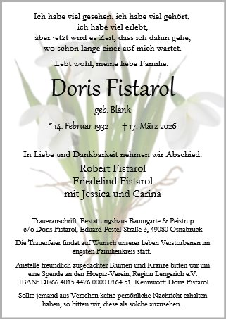 Doris Fistarol