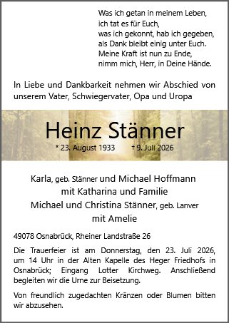 Heinz Stänner