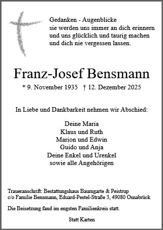 Franz-Josef Bensmann