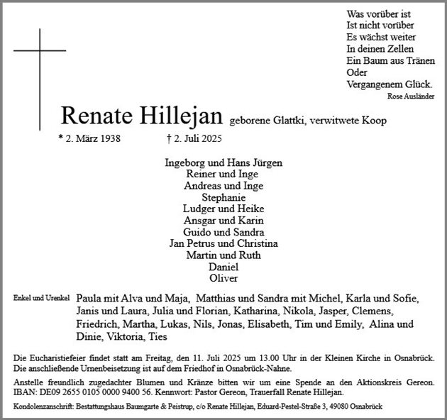 Renate Hillejan