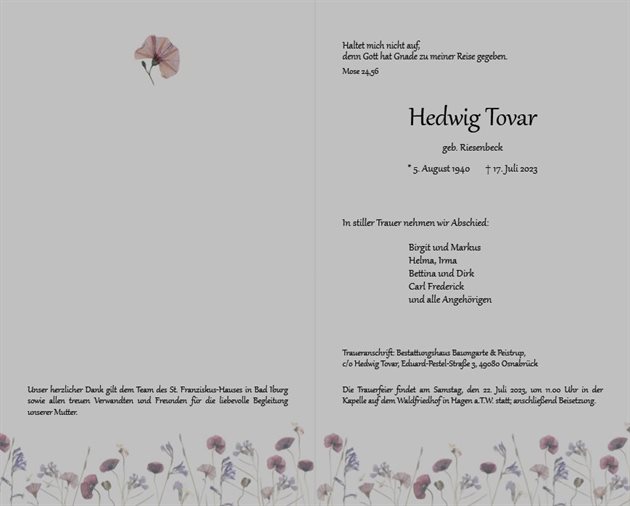 Hedwig Tovar